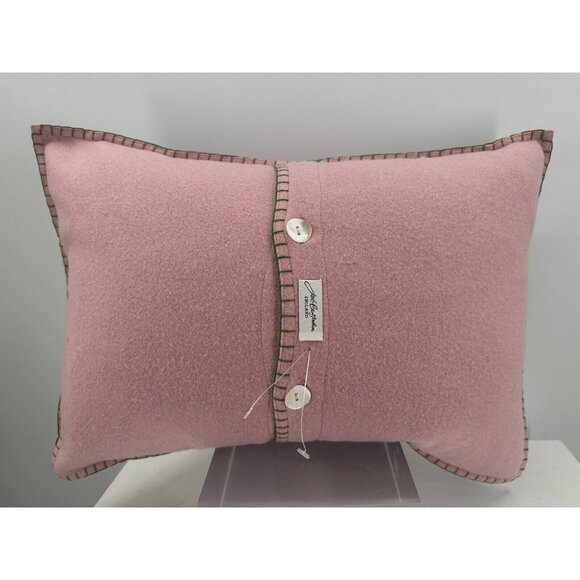 Jan Constantine England 100% Wool Thrown Pillow Feathers Filled Tropical Monkey - Picture 8 of 11